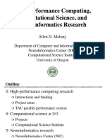 High-Performance Computing, Computational Science, and Neuroinformatics Research