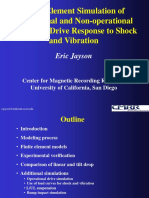 Finite Element Simulation of Operational and Non-Operational Hard Disk Drive Response To Shock and Vibration