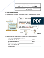 Teste Mensal Ple A1 - Novembro