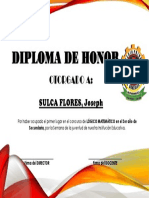 Diploma de Honor (Secundaria)