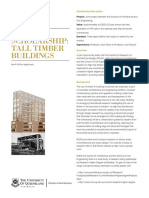 PHD Scholarship: Tall Timber Buildings: Brief Call For Applicants