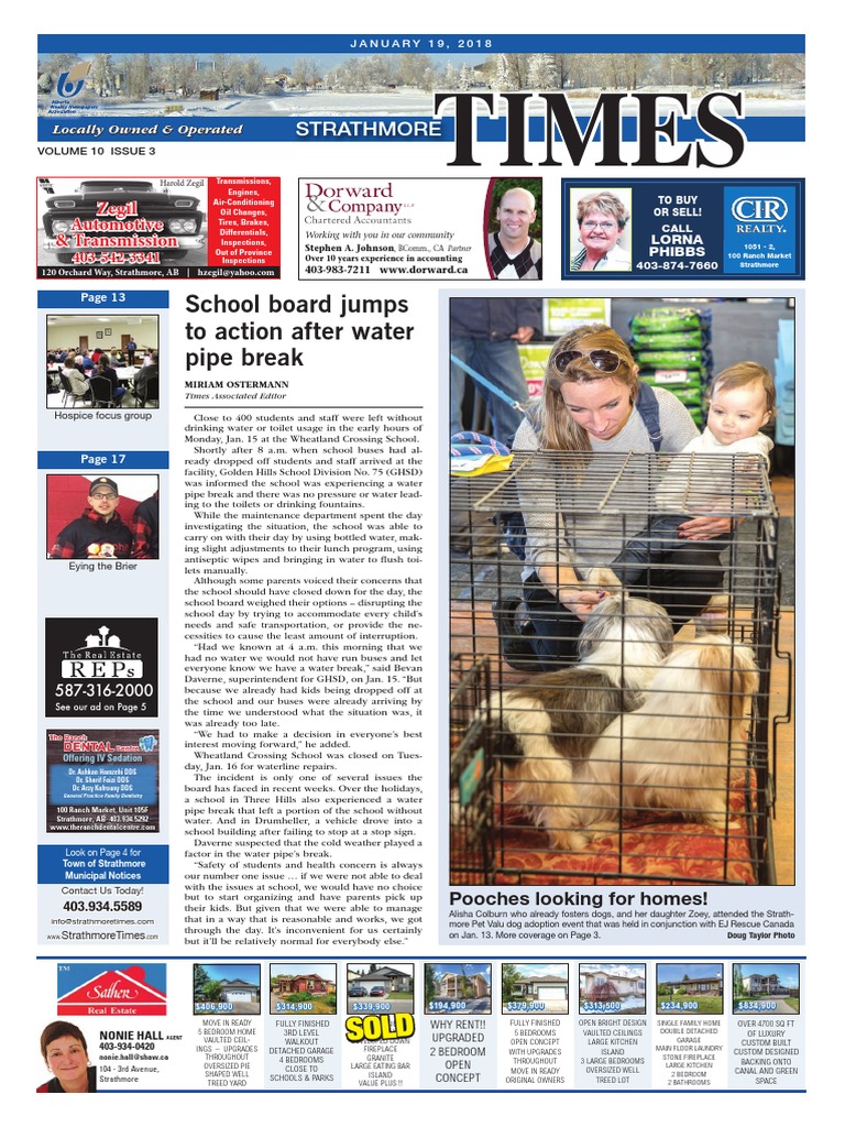 January 19, 2018 Strathmore Times | PDF | Nature | Wellness