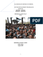 Ethiopia Education Plan August 2005