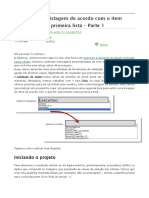 Carregar Uma Listagem de Acordo Com o Item Selecionado Na Primeira Lista