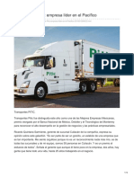 Transportes Pitic Empresa Líder en El Pacífico