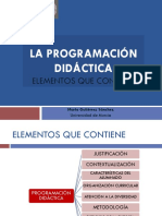 La Programación Didáctica. Gutiérrez, M..PPSX