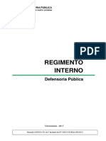 Regimento Interno Da Defensoria Pública Resolução 64-2017 - Numeração Antiga - 01-2017