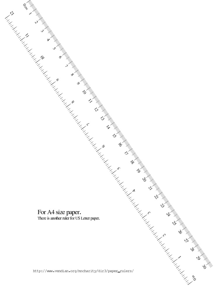 Ruler Foot A4 PDF | PDF