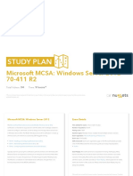 Study Plan Microsoft MCSA Windows Server 2012-70-411 R2