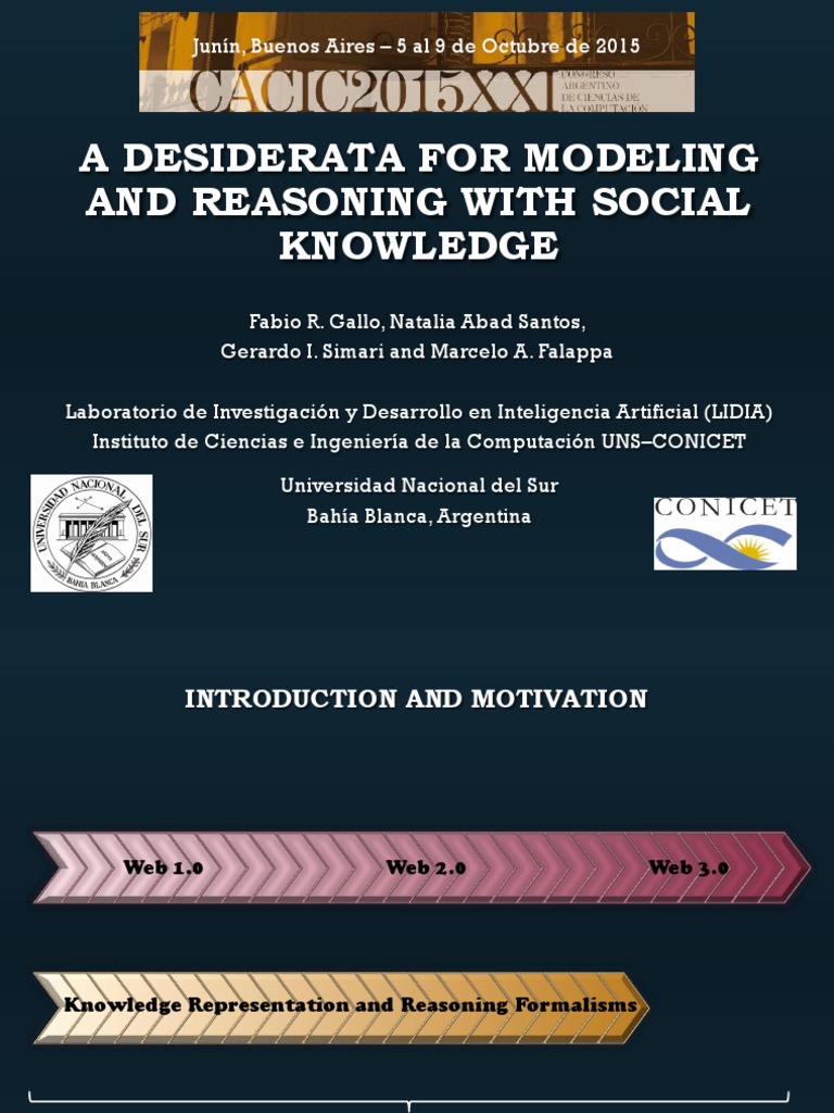 Social Knowledge Modeling Desiderata | PDF | Information | Qualitative ...