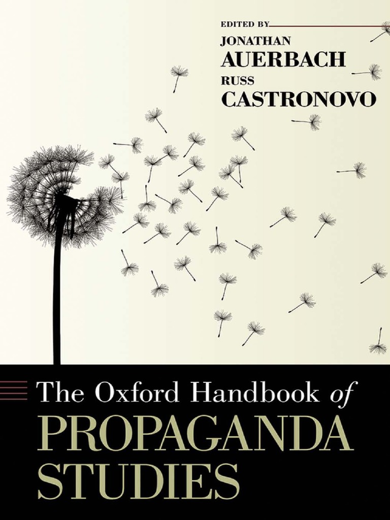 The Oxford Handbook of Propaganda Studies PDF Propaganda Rhetoric pic pic
