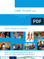 Welcome To Ehs 120: Careers in Exercise and Health Science Dana Commesso