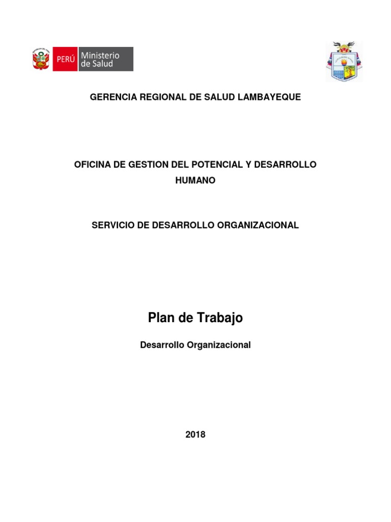 Plan de Desarrollo Organizacional 2018 | PDF | Sociedad | Cultura