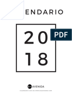 Calendario 2018 Minimal Esp Lun