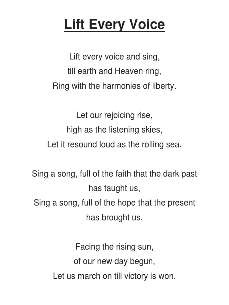 lift every voice | pdf | entertainment (general)