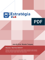 Resumos e plano de estudos para a OAB