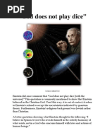 Einstein God Does Not Play Dice Sec