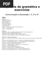 Apostila de gramática e exercícios