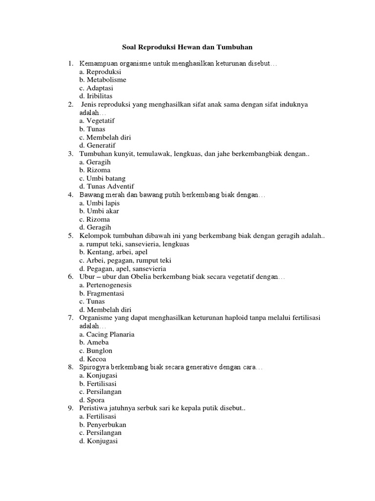 57+ Gambar Reproduksi Hewan Dan Tumbuhan HD