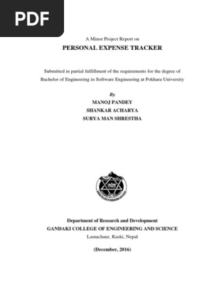 Final Report Personal Expense Tracker[537]