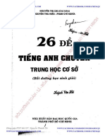 26 Đề Tiếng Anh Chuyên THCS