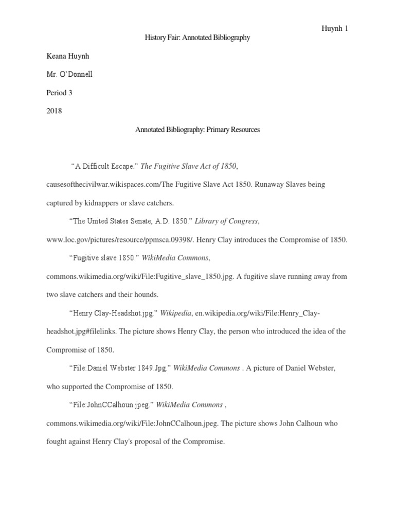 Annotated bibliography example apa image