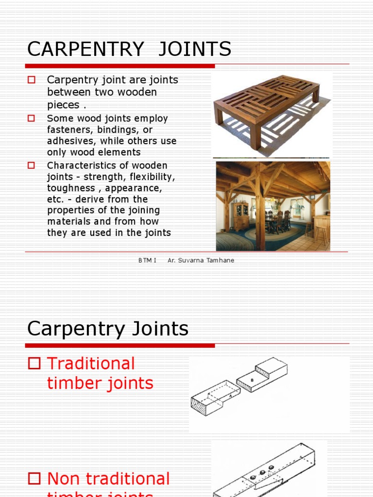 carpentryjoints.ppt Woodworking Wood