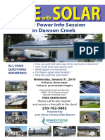 Solar Power Info Session in Dawson Creek: All Your Questions Answered