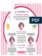 Contoh Ucapan Aqiqah Anak Perempuan