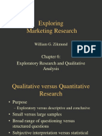 Exploring Marketing Research: Exploratory Research and Qualitative Analysis