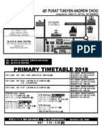 Primary Class (SK) 2018 Timetable