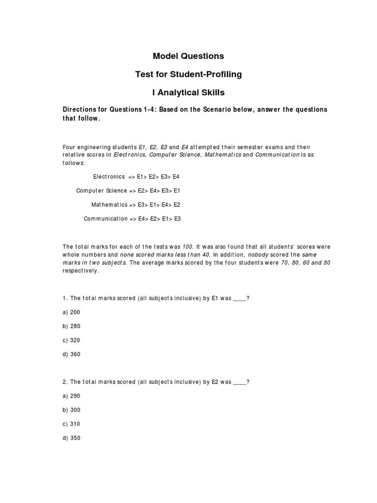 Analytic Skill Test PDF | PDF | Geometry | Teaching Mathematics