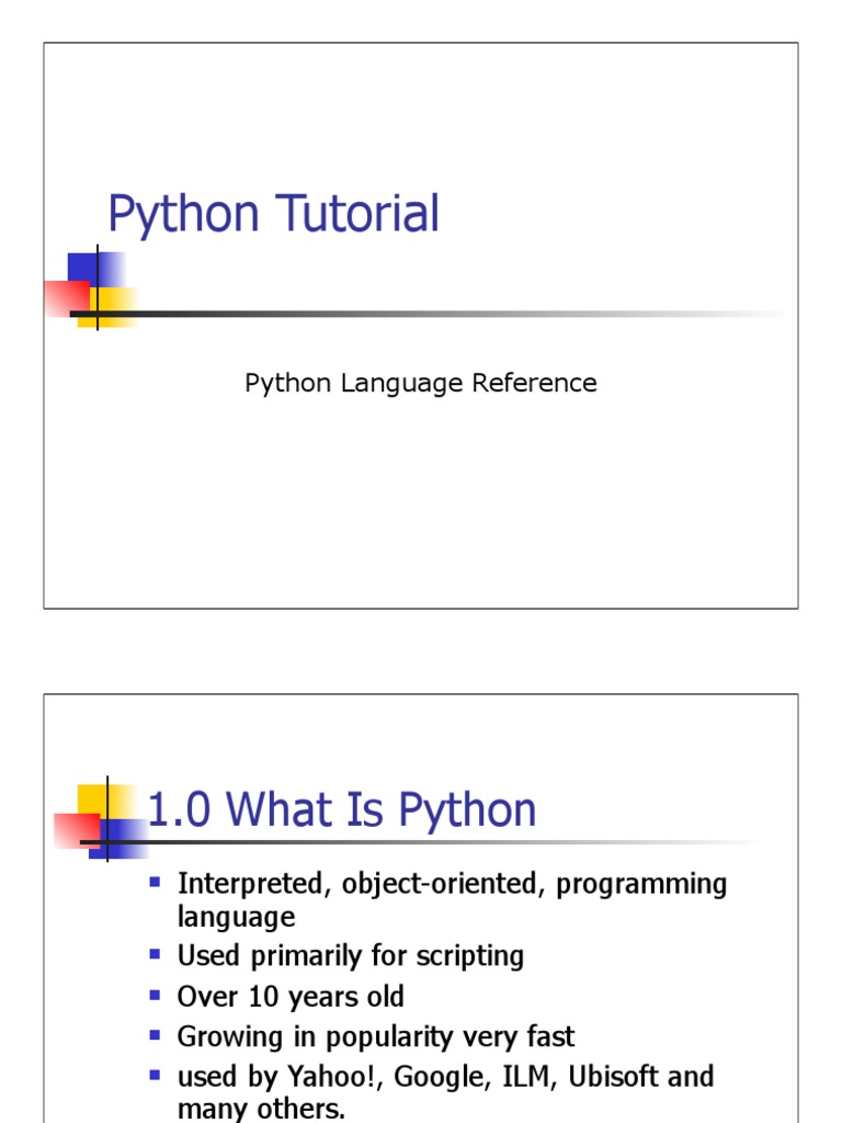Python Presentation | Download Free PDF | Control Flow | Python ...