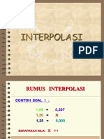 Rumus Interpolasi A