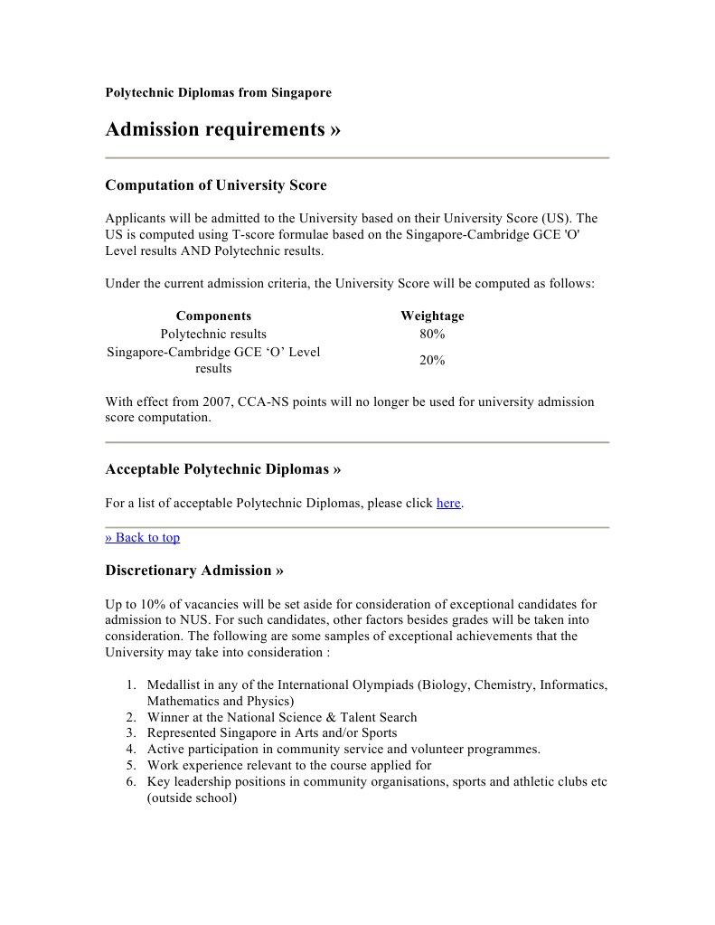Polytechnic To University - Requirements | PDF | Career & Growth | Business