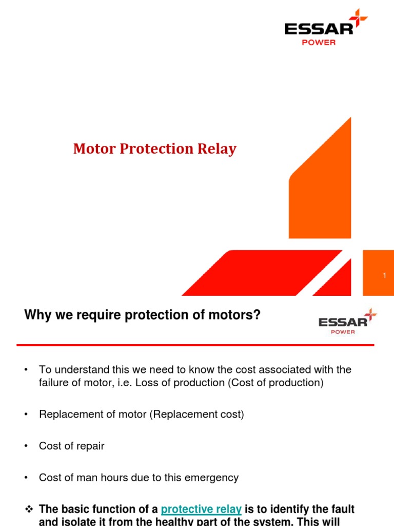 Motor Protection Relay PDF Relay Electrical Equipment