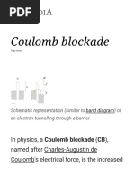 Coulomb Blockade