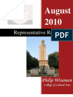 Representative Report (August 2010)