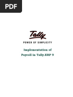 Download Implementation of Payroll in TallyERP 9 by roselathika SN36951318 doc pdf