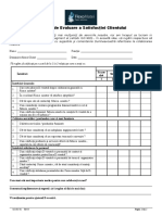 Chestionar de Evaluare A Satisfacţiei Clientului