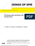 Proceedings of Spie: Photoacoustic Sensing With Micro-Tuning Forks