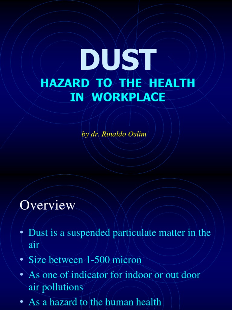 Dust Hazards and Health Risks in Workplaces | PDF | Science & Mathematics