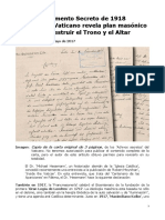 Fátima - MaikeHickson - DOCUMENTO SECRETO DE 1918 REVELA PLAN MASÓNICO - Mayo2017