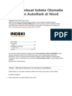 Cara Membuat Indeks Otomatis Dengan AutoMark Di Word