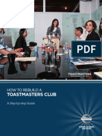 1158 How To Rebuild A Toastmasters Club