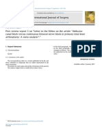 International Journal of Surgery: Peer Review Report