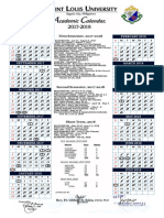 Academic Calendar SLU 2017-2018 PDF