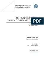 Bir Ters Sarkaç Sisteminde Kullanilan Genel Kontrol Algoritmalarinin Karşilaştirilmasi