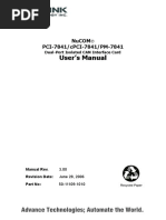 User's Manual: Nucom PCI-7841/cPCI-7841/PM-7841