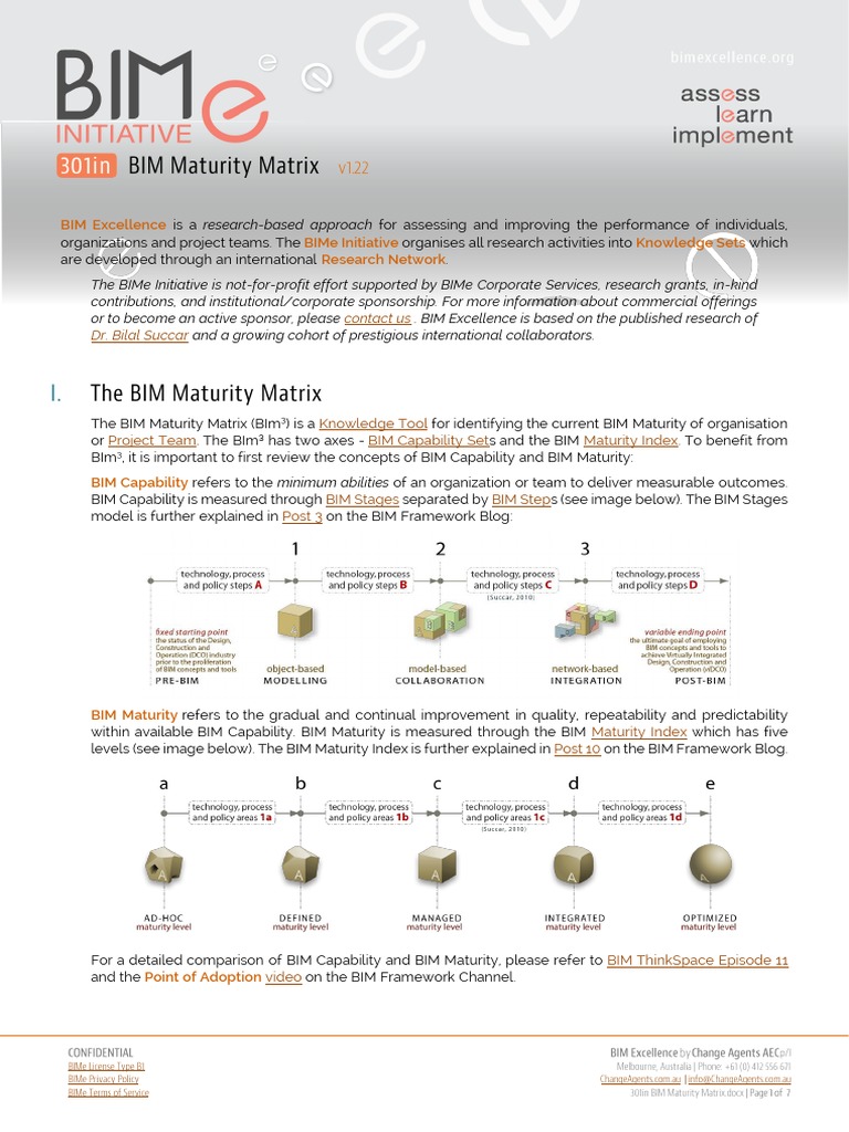BIM Maturity Matrix Overview | PDF | Building Information Modeling ...